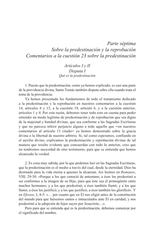 Luis de Molina, Concordia del libre arbitrio, Oviedo 2007, parte séptima