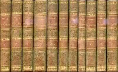 Obras completas de Platón, Patricio de Azcárate, Madrid 1871-1872, 11 volúmenes