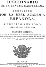 Diccionario de la Academia de la Lengua Española 1783 segunda Diccionario de la Academia de la Lengua Española 1783 segunda