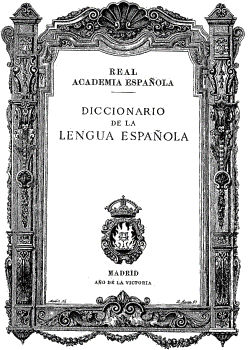 Diccionario de la Lengua 1939