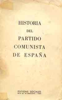 Portada de Historia del Partido Comunista de España, 1960