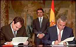 Acto de la firma del Acuerdo por las libertades y el terrorismo
