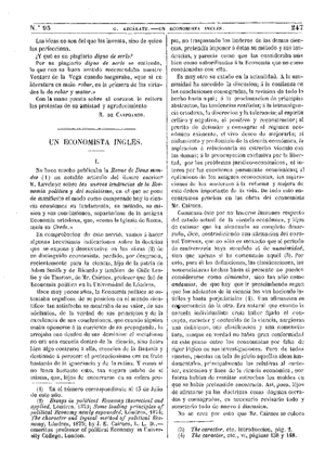 Gumersindo de Azcárate, Un economista inglés, 1875