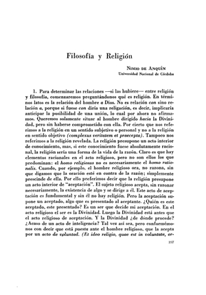 Nimio de Anqu&iacute;n, Filosof&iacute;a y Religi&oacute;n | Mendoza 1949