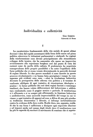 Ugo Spirito, Individualità e collettività | Mendoza 1949