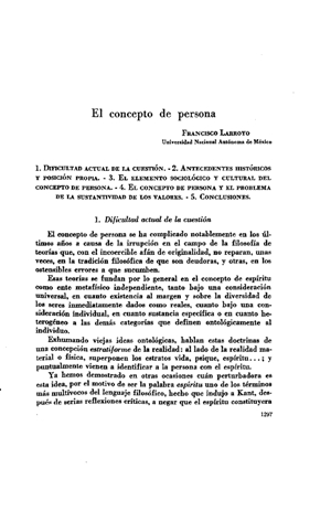 Francisco Larroyo, El concepto de persona | Mendoza 1949