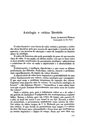 Jamil Almansur Haddad, Axiologia e cr&iacute;tica liter&aacute;ria | Mendoza 1949