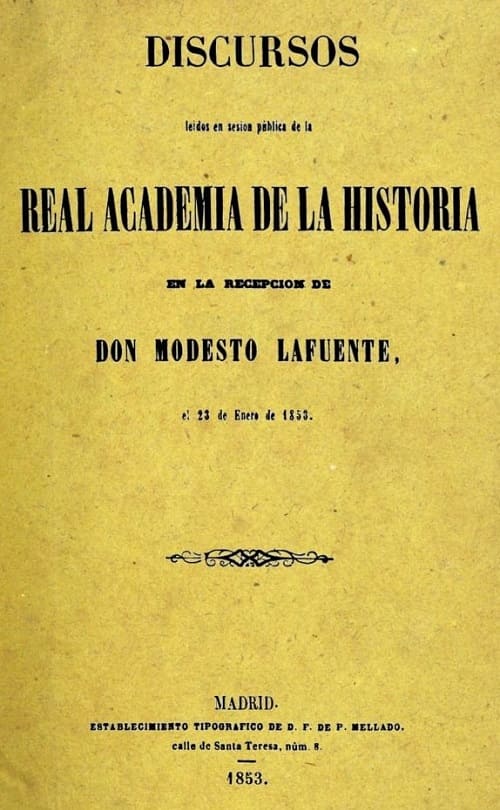 Modesto Lafuente, Fundación, engrandecimiento y caída del Califato de Córdoba, 1853 cubierta