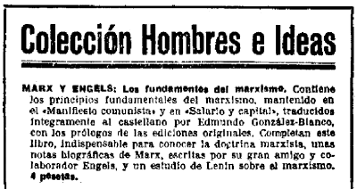 Colección Hombres e Ideas