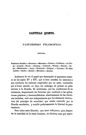 Patricio de Azcárate Corral, Exposición histórico crítica de los sistemas filosóficos modernos, Madrid 1861