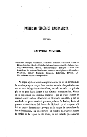 Patricio de Azcárate Corral, Exposición histórico crítica de los sistemas filosóficos modernos, Madrid 1861