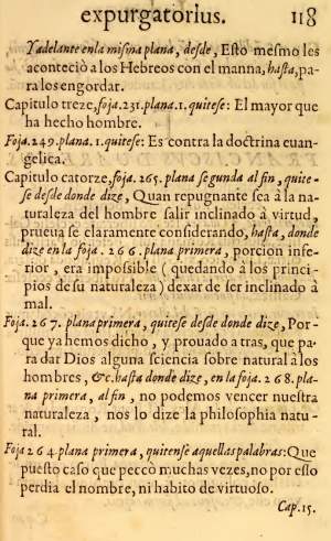 Huarte, expurgo 1584, hoja 118r