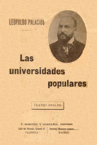 Leopoldo Palacios | Las universidades populares | Valencia 1908