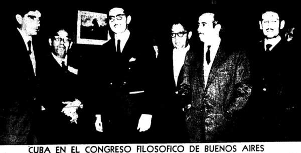 Cuba en el congreso filosófico de Buenos Aires 1959 Fotografía del Diario de la Marina