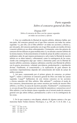 Luis de Molina, Concordia del libre arbitrio, Oviedo 2007, parte segunda