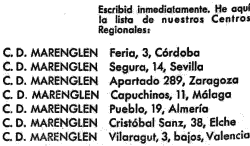 Centros Distribuidores MARENGLEN, La Internacional Comunista, Barcelona, septiembre-octubre 1933, pg. 66