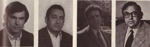Felipe González, Nicolás Redondo, Enrique Múgica, Gregorio Peces Barba