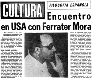 Antonio Márquez, Encuentro en USA con Ferrater Mora Ferrater Mora