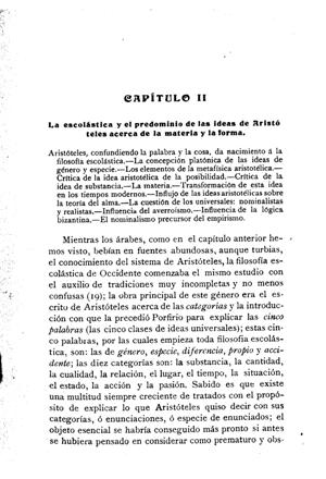 Federico Alberto Lange, Historia del materialismo, La escolástica y el predominio de las ideas de Aristóteles acerca de la materia y la forma