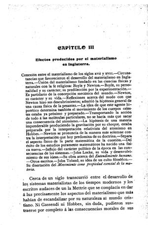 Federico Alberto Lange, Historia del materialismo, Efectos producidos por el materialismo en Inglaterra