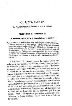 Federico Alberto Lange, Historia del materialismo, La economía política y la dogmática del egoísmo