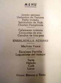 11 enero 1966 Cena en Homenaje a D. José Luis López Aranguren