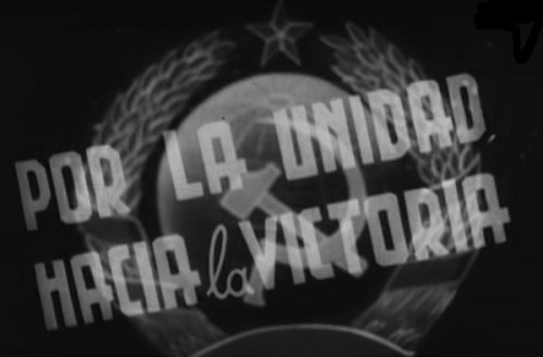 Por la unidad hacia la victoria, Fernando G. Mantilla, 1937 pantalla