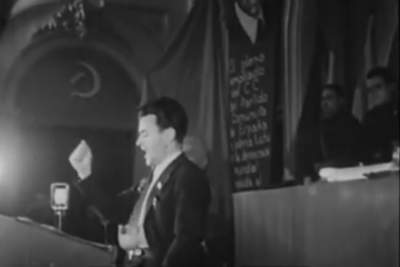José Díaz, Por la unidad hacia la victoria, Fernando G. Mantilla, 1937 pantalla