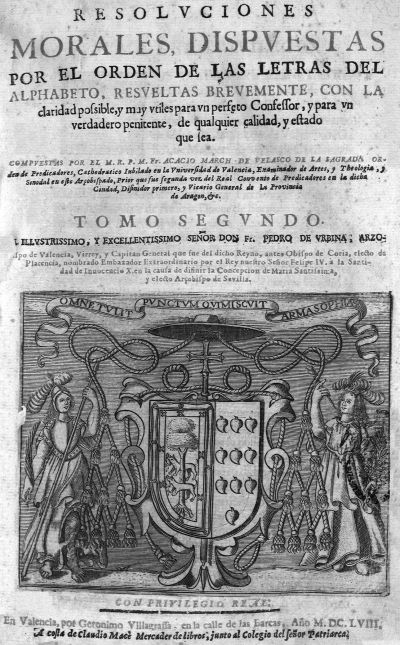 portada Resoluciones morales Valencia 1658