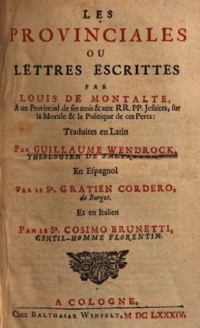 portada Las Provinciales, o cartas escritas a un provincial