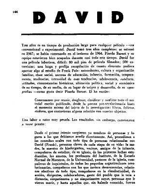 Fernando Birri, David, Pensamiento Crítico, número 42, julio 1970 Pensamiento Crítico