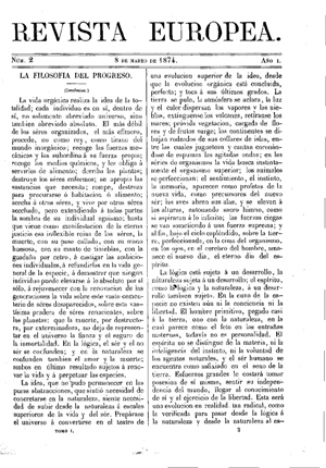 Emilio Castelar, La filosofía del Progreso, 1874