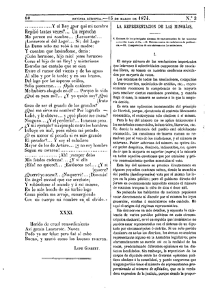 Agustín Gigou, La representación de las minorías, 1874