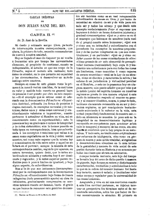 Julián Sanz del Río & José de la Revilla, Cartas inéditas de don Julián Sanz del Río, 1874