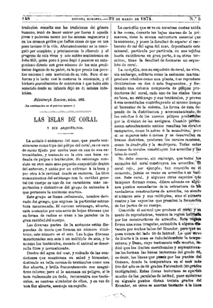 G. J. Allmann, Las islas de coral y sus arquitectos, 1874
