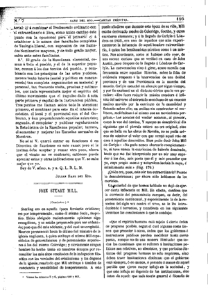 «Edimburgh Review», John Stuart Mill, 1874