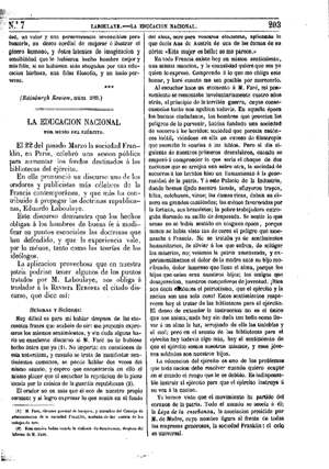 Eduardo Laboulaye, La educación nacional por medio del Ejército, 1874