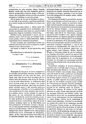 Hermann Schaaffhausen (1816-1893), La antropolog&iacute;a y la etnolog&iacute;a prehist&oacute;ricas, 1874