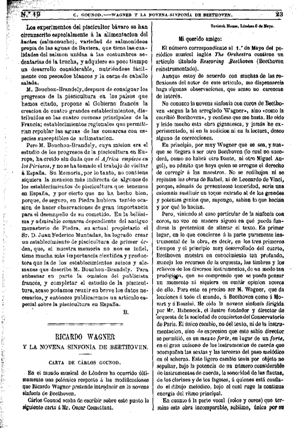 C. B., Ricardo Wagner y la novena sinfonía de Beethoven, 1874