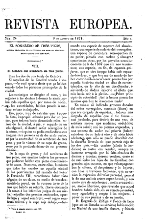 Pedro Antonio de Alarcón (1833-1891), El sombrero de tres picos, 1874