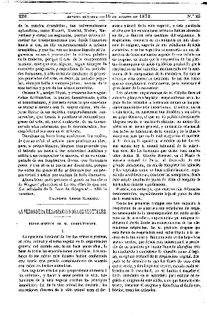M. Corenwinder, La verdadera respiración de los vegetales, 1874
