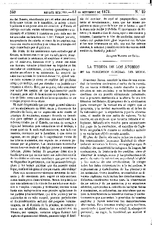 A. Wurtz, La teoría de los átomos en la concepción general del mundo, 1874