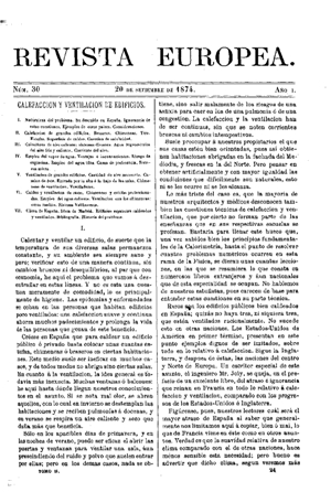 G. Vicuña, Calefacción y ventilación de edificios, 1874