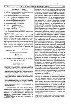 Joaqu&iacute;n Mart&iacute;n de Ol&iacute;as, Historia del movimiento obrero en Europa y Am&eacute;rica durante el siglo XIX, 1874
