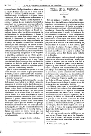 Francisco de Paula Canalejas, Teoría de la voluntad, 1874