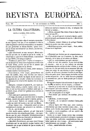 Pedro Antonio de Alarcón (1833-1891), La última calaverada, 1874