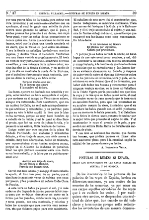 Gregorio Cruzada Villaamil, Pinturas de Rubens en España..., 1874