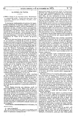 Enrique de Parville, La música de vapor, 1874