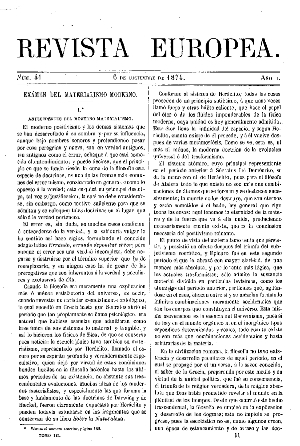 Antonio María Fabié, Examen del materialismo moderno, 1874