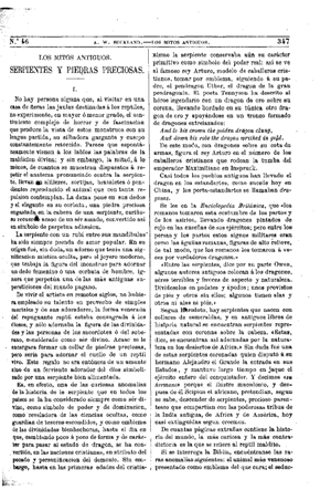 A. W. Buckland, Los mitos antiguos. Serpientes y piedras preciosas, 1874